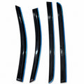 Guardalluvias para Kia Sportage R 2012–2019 — Negro con filo cromado — GLL009 — principal