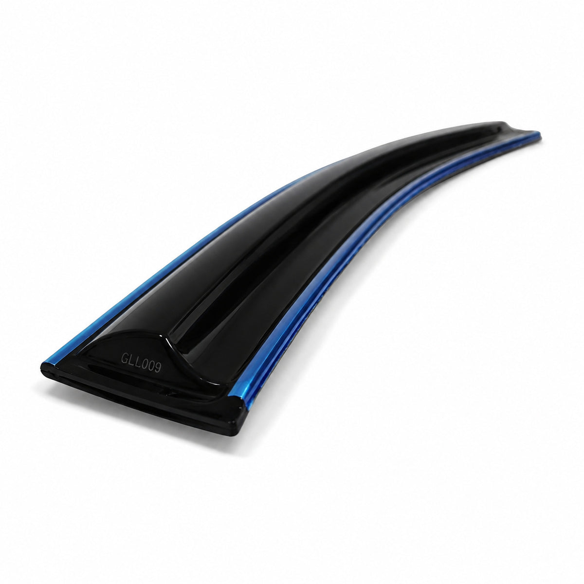 Guardalluvias para Kia Sportage R 2012–2019 — Negro con filo cromado — GLL009 — perfil