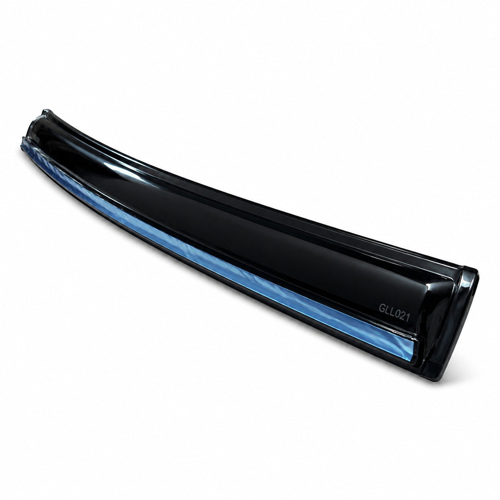 Guardalluvias para Mazda BT-50 2007–2018 — Negro con filo cromado — GLL021 — perfil