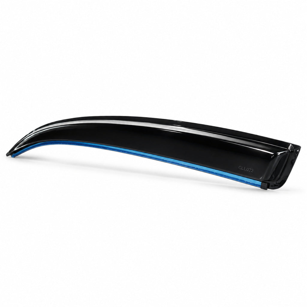 Guardalluvias para Ford F-150 2005–2014 — Negro con filo cromado — GLL022 — perfil